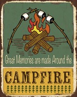 Lodge Sign - Great Memories Fine Art Print
