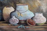 Clay Pottery Still Life-B Fine Art Print