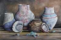 Clay Pottery Still Life-C Fine Art Print