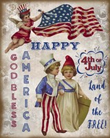 Retro Patriotic-C Fine Art Print