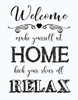 Welcome Home - White Fine Art Print
