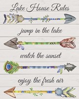 Sentimental Arrows-Lake House Rules Framed Print