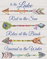 Sentimental Arrows-Lake Fine Art Print
