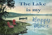 The Lake is My Happy Place Fine Art Print