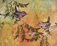 Birds On Branches Fine Art Print