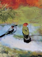 Birds In The Valley  -  A Framed Print