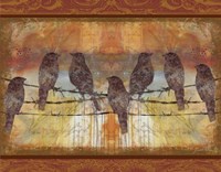 Crimson Birds Fine Art Print