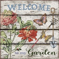 Country Garden Sign - B Framed Print