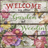 Country Garden Sign - E Fine Art Print