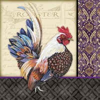 Damask Rooster - C Fine Art Print