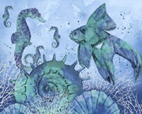 Ocean Blues - B Framed Print