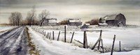 A Long Winter Road Fine Art Print