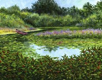 Monets Boat Fine Art Print