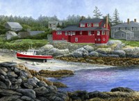 Red House, Red Boat Fine Art Print