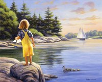 Boy and His Boat Fine Art Print