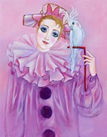 Harlequin And Cockatiel Fine Art Print