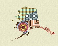 Alaska State Map Fine Art Print