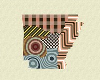 Arkansas State Map Fine Art Print