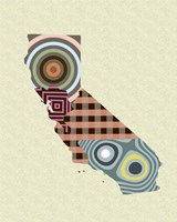California State Map Fine Art Print