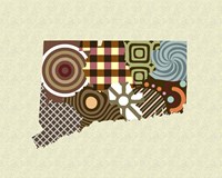 Connecticut State Map Fine Art Print