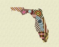 Florida State Map Fine Art Print