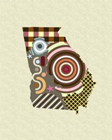 Georgia State Map Fine Art Print