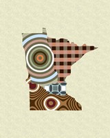 Minnesota State Map Fine Art Print
