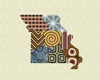 Missouri State Map Fine Art Print