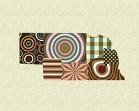 Nebraska State Map Fine Art Print