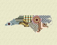 North Carolina State Map Fine Art Print