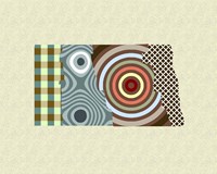 North Dakota State Map Fine Art Print