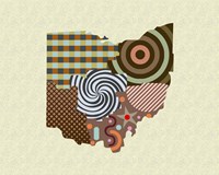 Ohio State Map Fine Art Print