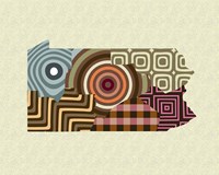 Pennsylvania State Map Fine Art Print