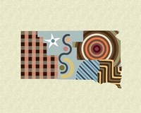 South Dakota State Map Fine Art Print