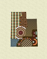 Utah State Map Fine Art Print