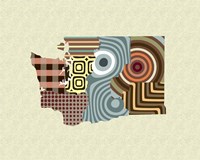 Washington State Map Fine Art Print