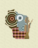 Wisconsin State Map Fine Art Print
