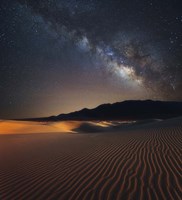 Milky Way over Mesquite Dunes Fine Art Print