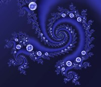 Marbleized Blue Fine Art Print