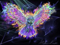 Electric Owl 2 Fine Art Print