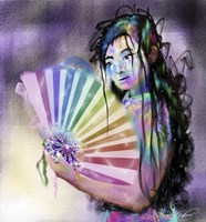Geisha Woman Fine Art Print