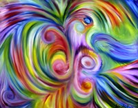 Peacock Abstract Fine Art Print