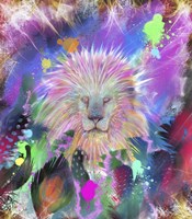 Tribal Lion Head Fine Art Print