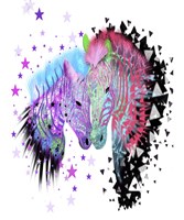 Zebra Family Fine Art Print