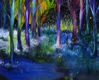 Fireflies Forest Fine Art Print