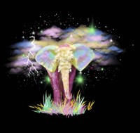 Gold Elephant 1 Fine Art Print