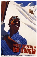 Sports Invernali in Val D'Aosta Fine Art Print