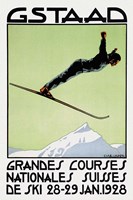 Gstaad Grandes Courses 1928 Fine Art Print