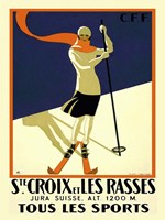 Ste. Croix et Les Rasses Fine Art Print