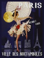 Paris Ville Des Noctambules Fine Art Print